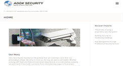 Desktop Screenshot of adoxsecurity.com.au