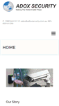 Mobile Screenshot of adoxsecurity.com.au